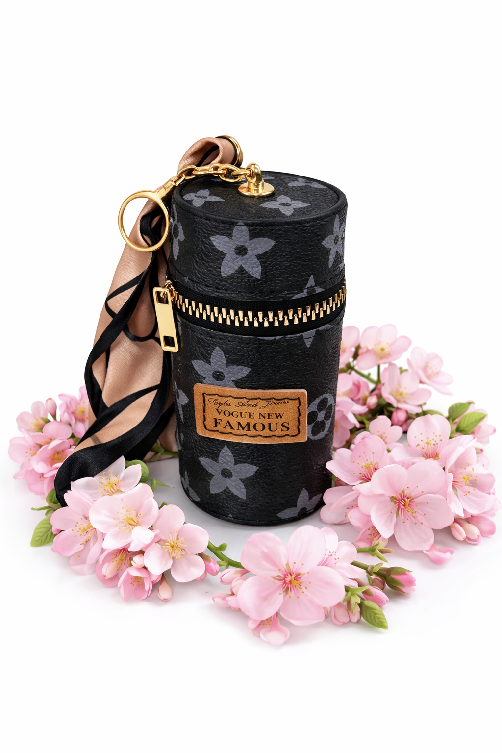 Mini Cylinder Zipper Pouches