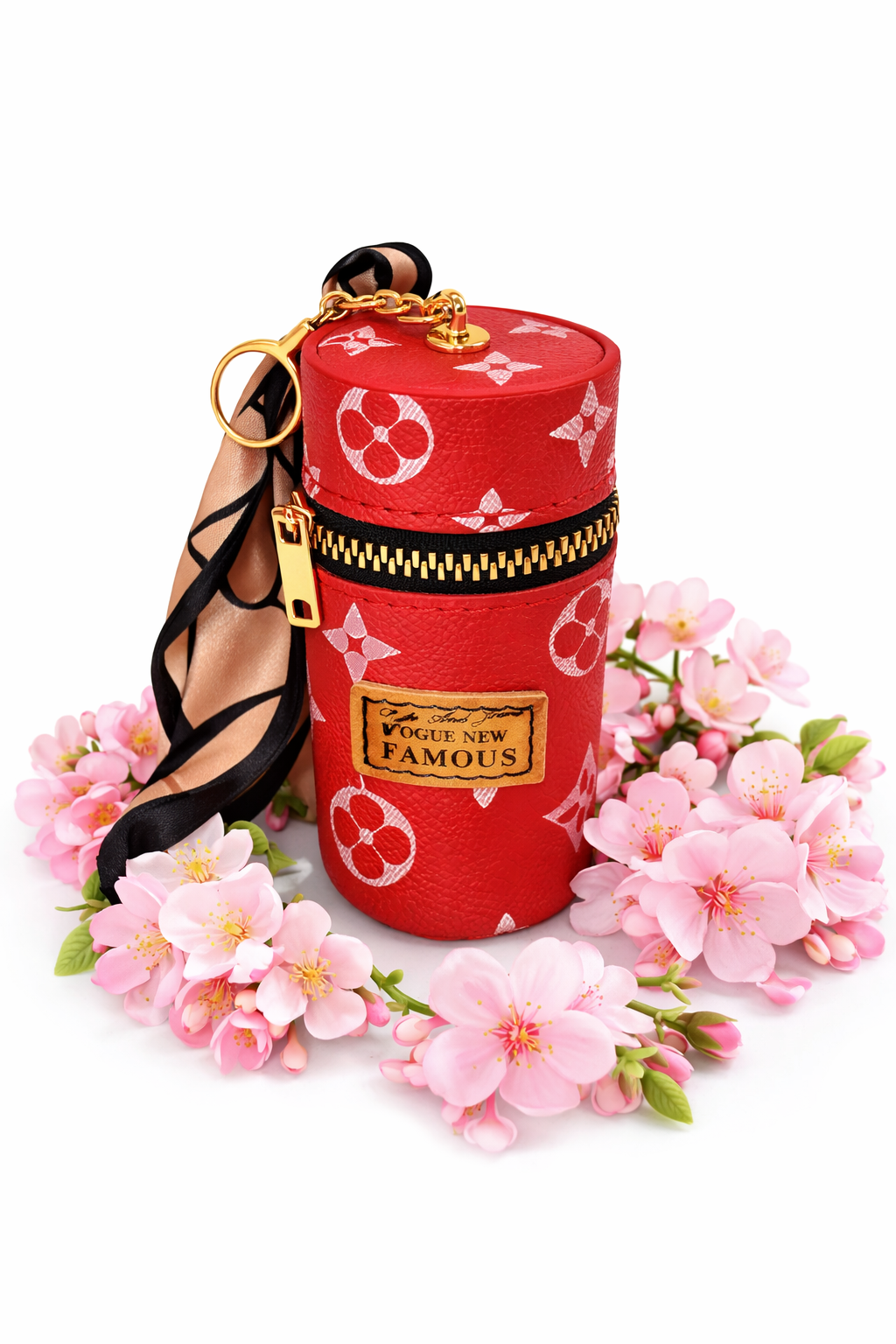 Mini Cylinder Zipper Pouches