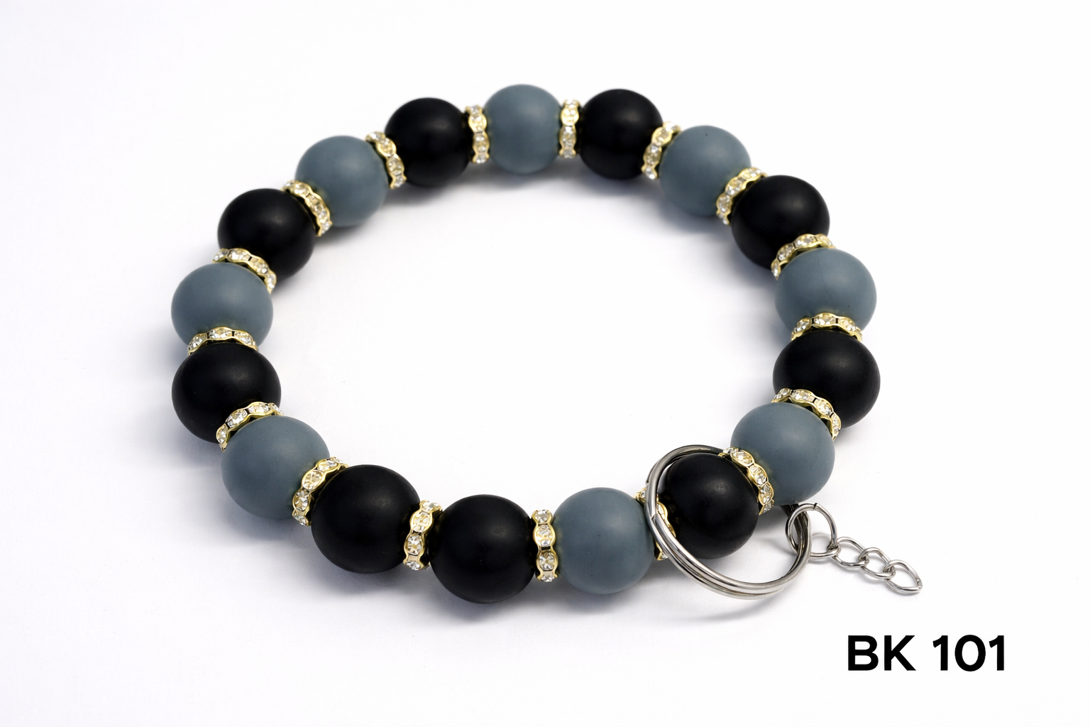 Beaded Wristlet Keychain Bracelet