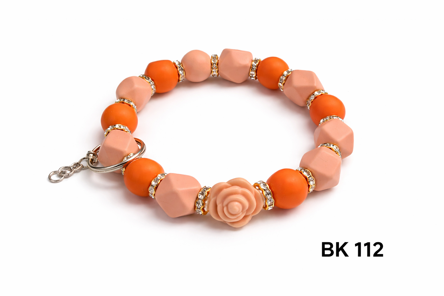 Beaded Wristlet Keychain Bracelet