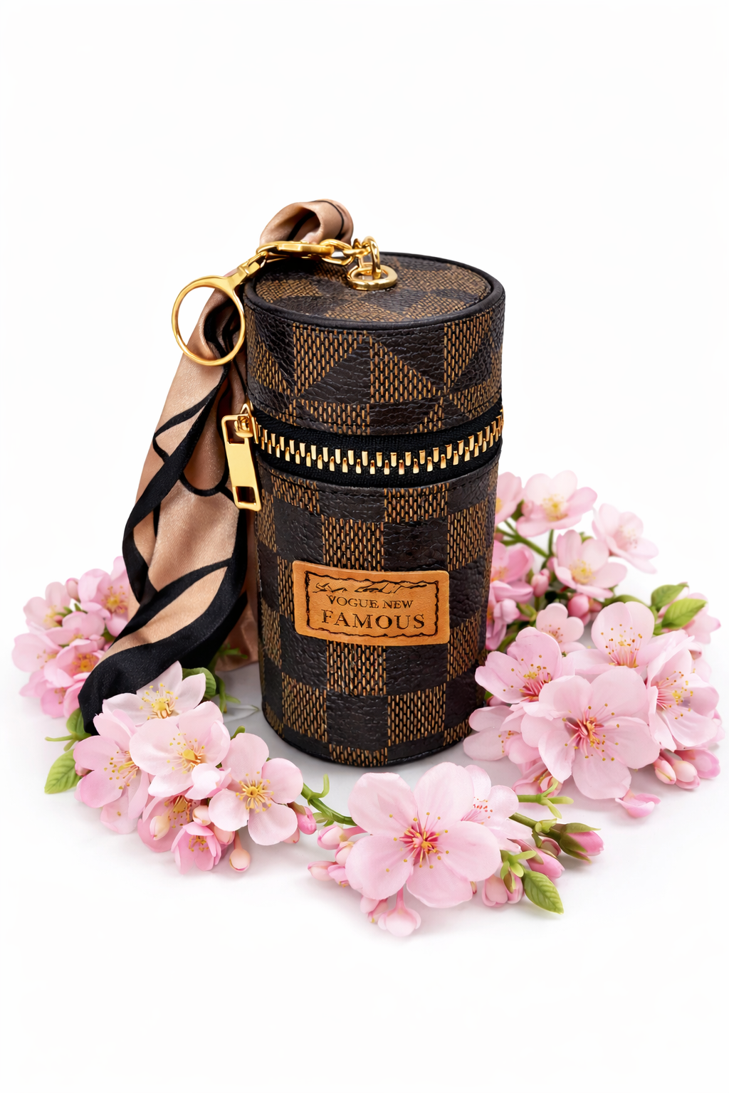 Mini Cylinder Zipper Pouches