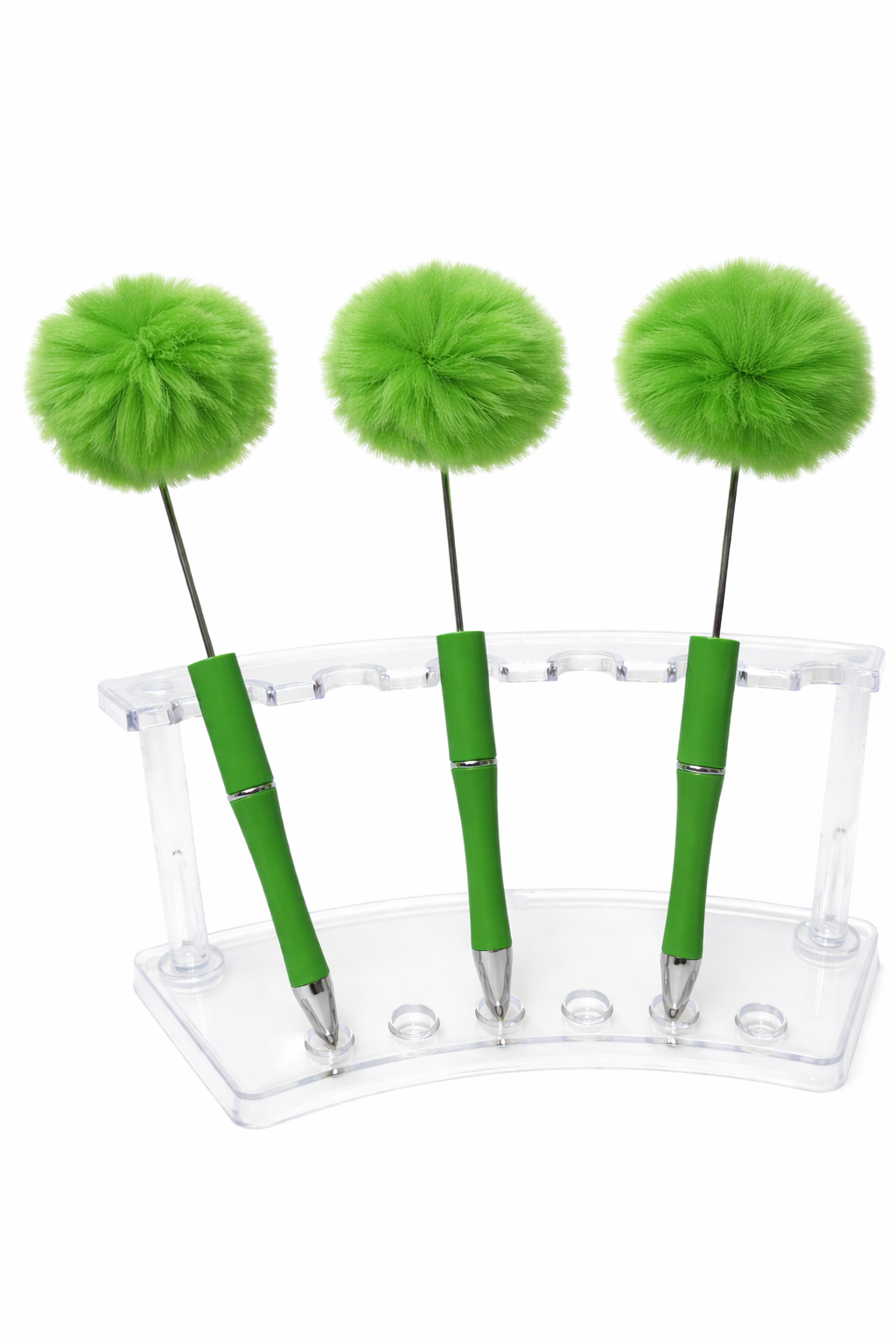 Pom Pom Beadable Metal Pen Set of 3